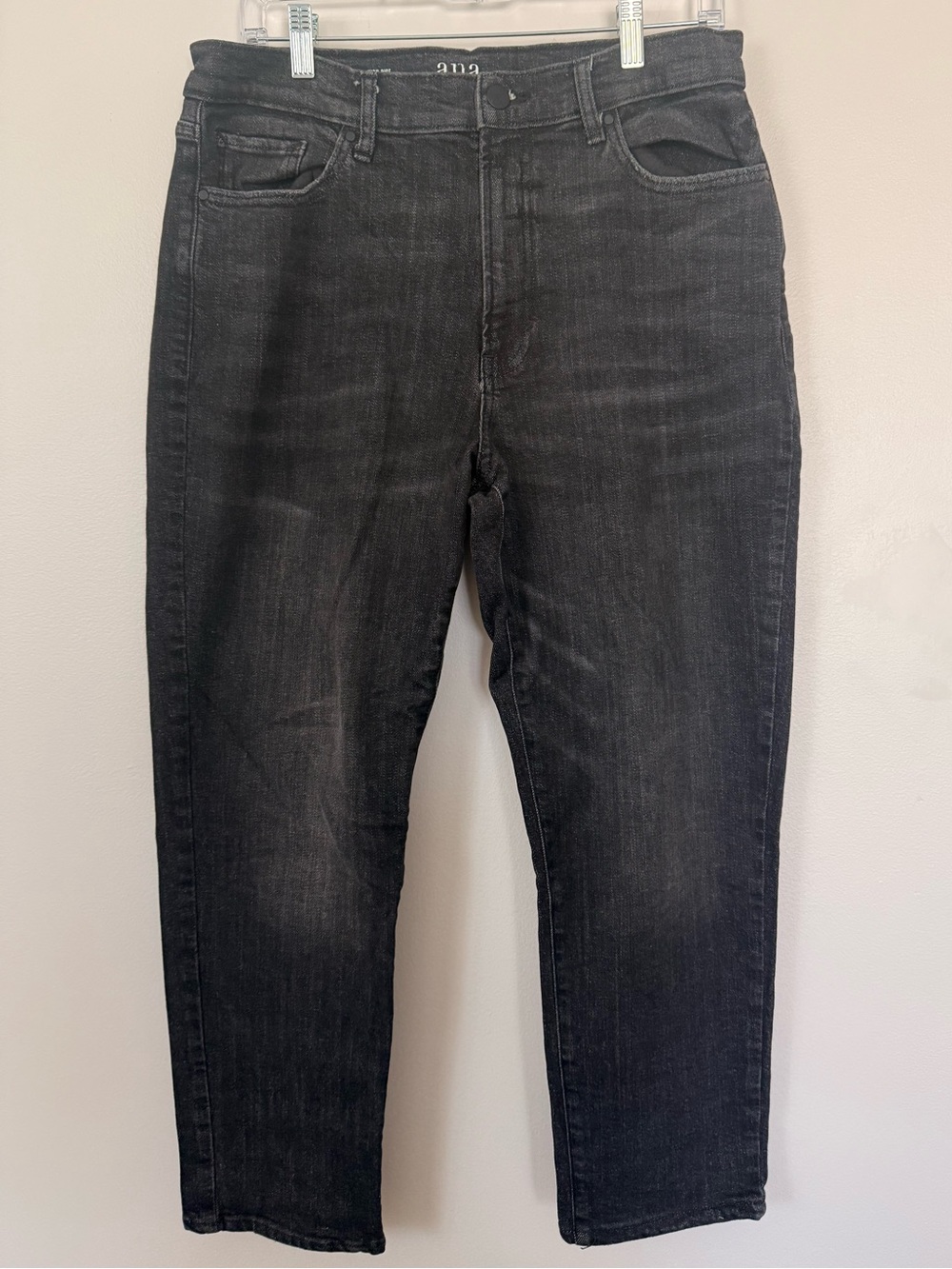 a.n.a Black Wash Straight Leg Jeans